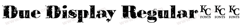 Due Display Regular字体转换